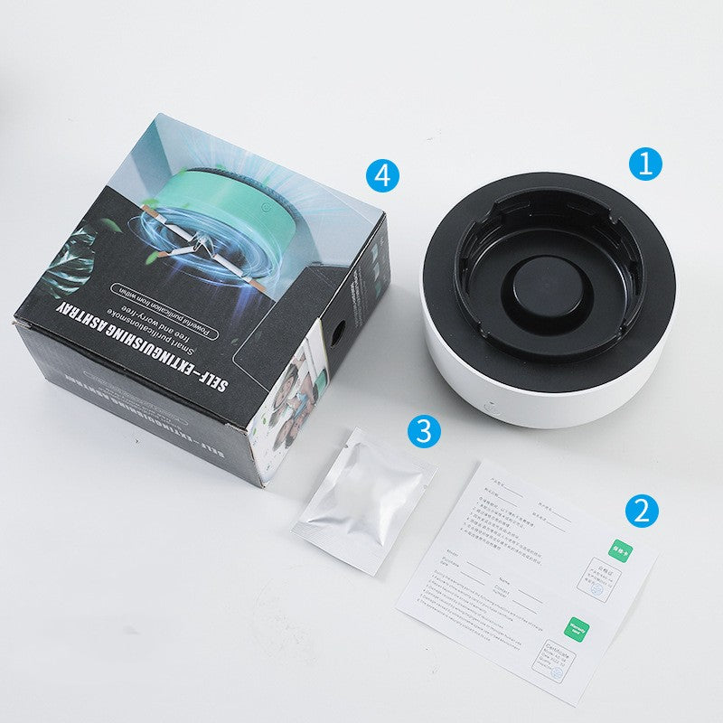Cendrier purificateur d'air intelligent pour l'élimination efficace de la fumée.