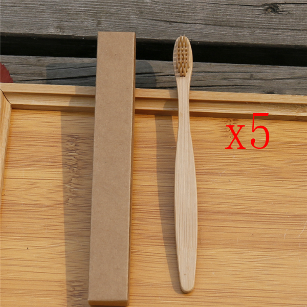 Brosse à dents écologique en fibres de bambou souple