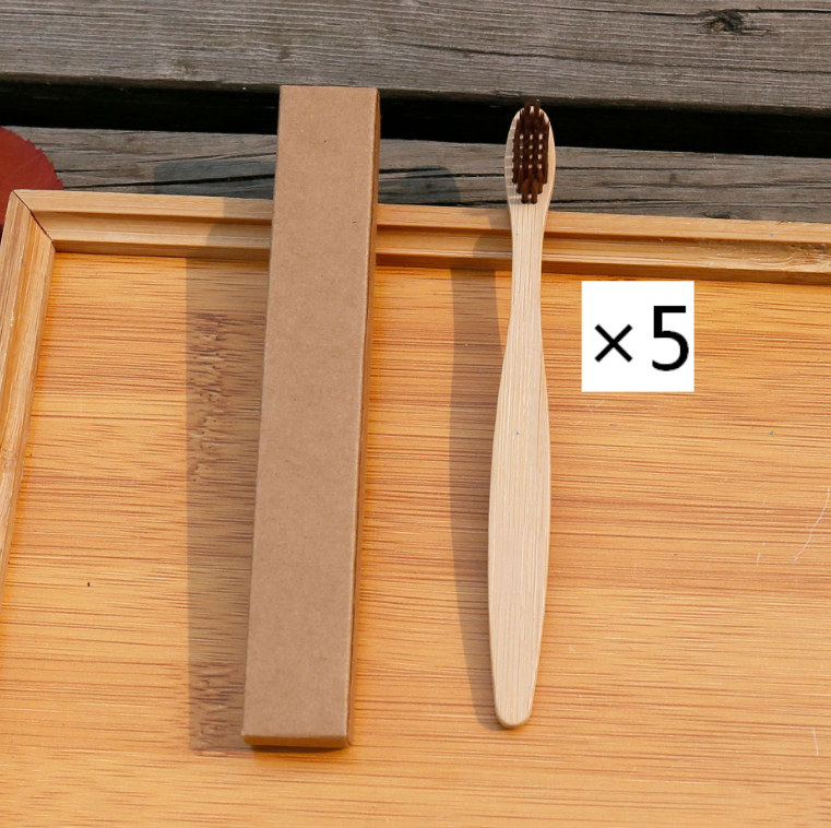 Brosse à dents écologique en fibres de bambou souple