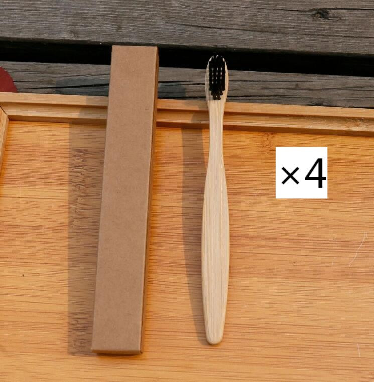Brosse à dents écologique en fibres de bambou souple