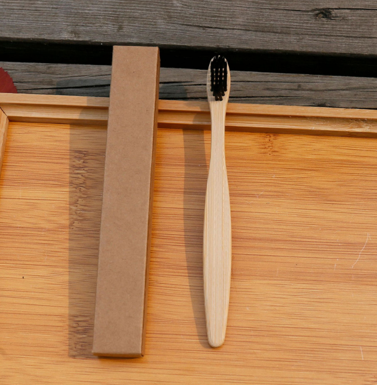 Brosse à dents écologique en fibres de bambou souple