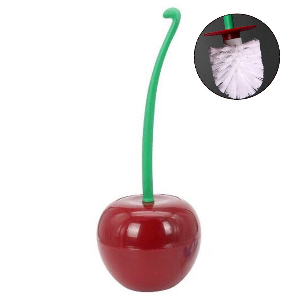 Brosse tête cerise de toilette.