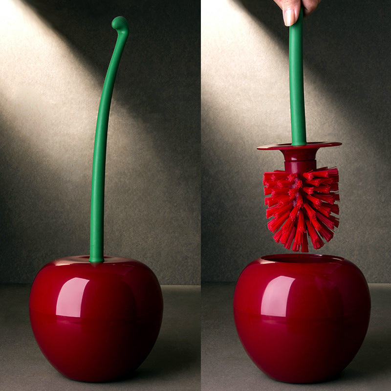 Brosse tête cerise de toilette.