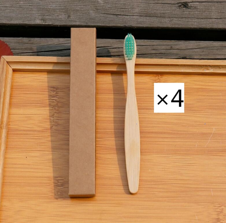 Brosse à dents écologique en fibres de bambou souple