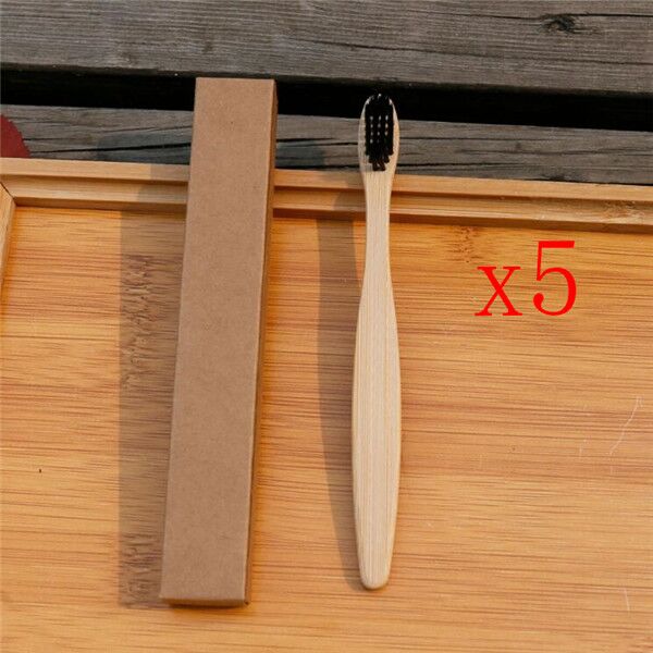Brosse à dents écologique en fibres de bambou souple