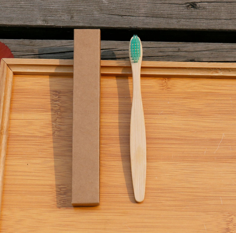 Brosse à dents écologique en fibres de bambou souple