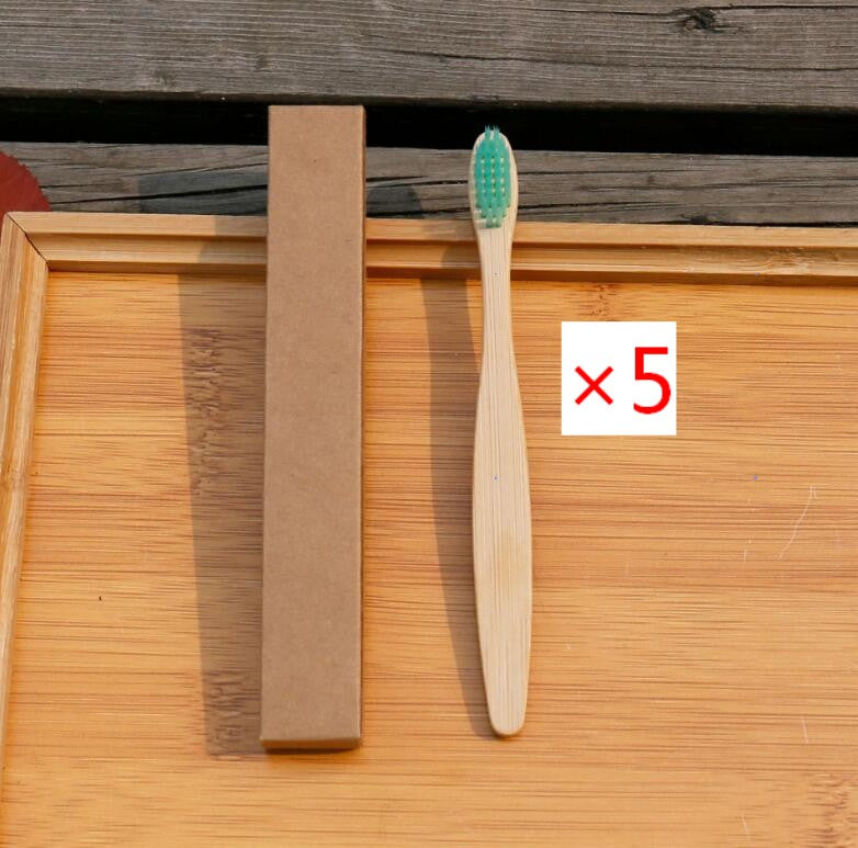 Brosse à dents écologique en fibres de bambou souple