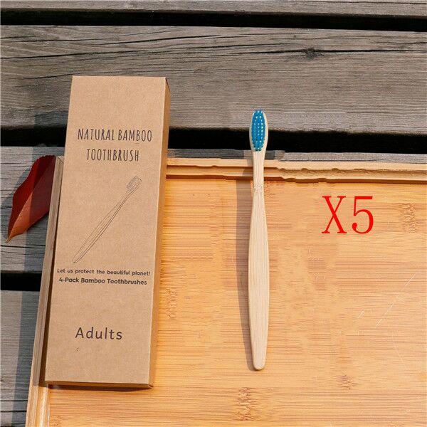 Brosse à dents écologique en fibres de bambou souple