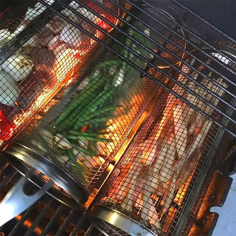 Filet de panier métallique pour barbecue
