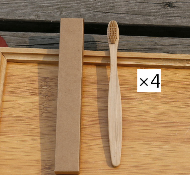 Brosse à dents écologique en fibres de bambou souple