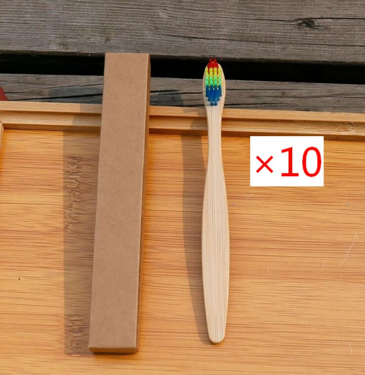 Brosse à dents écologique en fibres de bambou souple