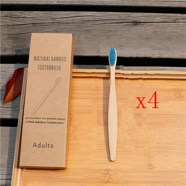 Brosse à dents écologique en fibres de bambou souple