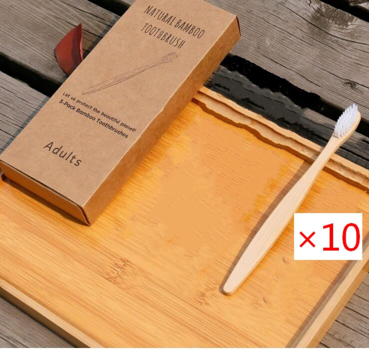 Brosse à dents écologique en fibres de bambou souple