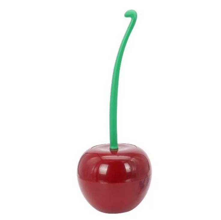 Brosse tête cerise de toilette.