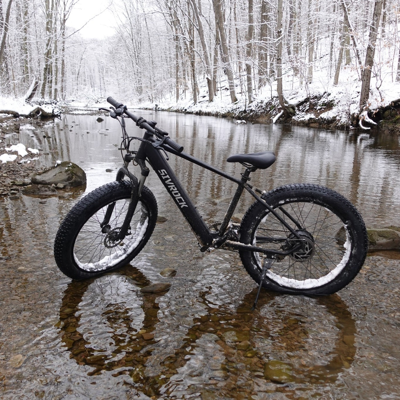Vélo électrique Sivrock de 26 pouces avec de gros pneus, équipé d'un moteur de 1000W,