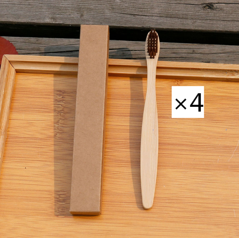 Brosse à dents écologique en fibres de bambou souple