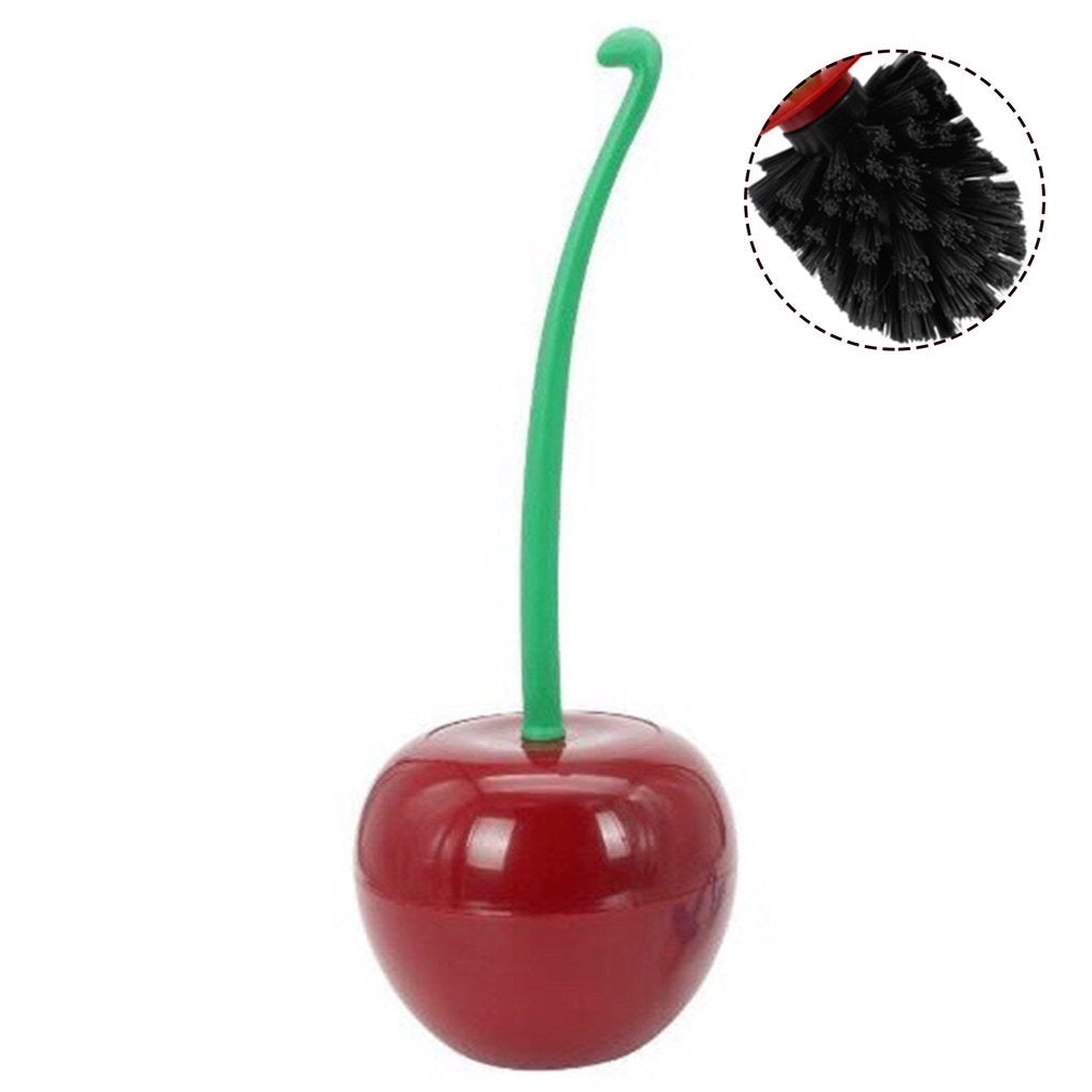 Brosse tête cerise de toilette.