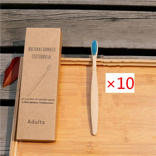 Brosse à dents écologique en fibres de bambou souple