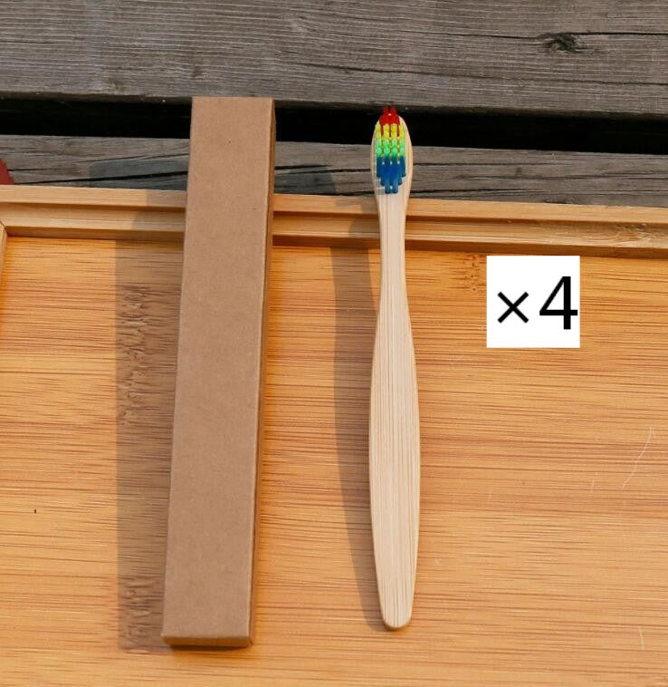 Brosse à dents écologique en fibres de bambou souple