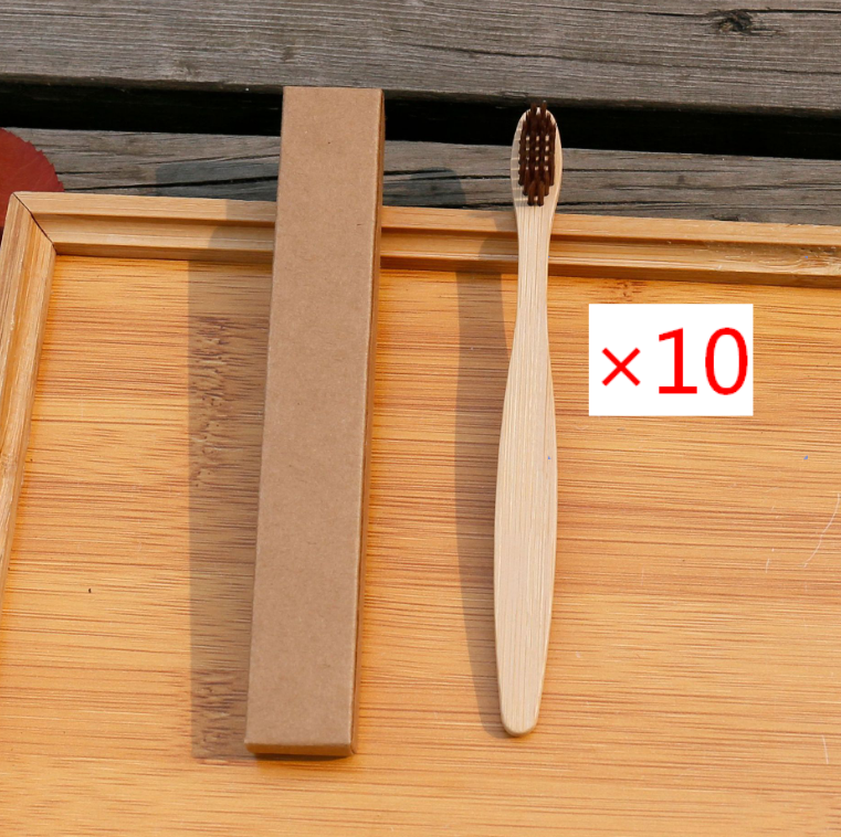 Brosse à dents écologique en fibres de bambou souple
