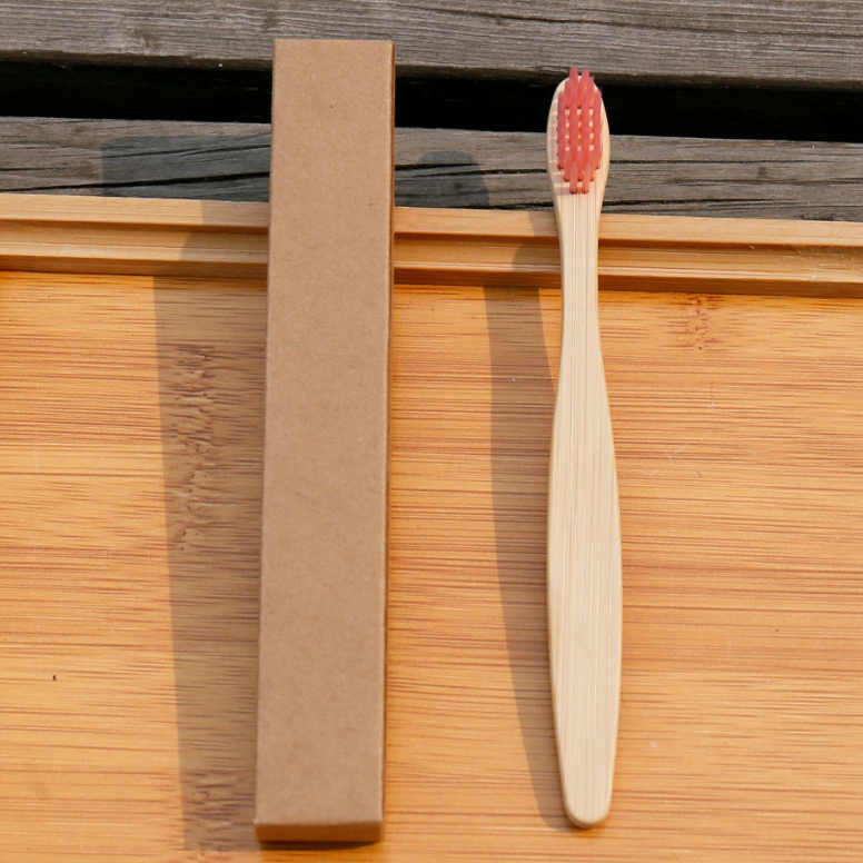 Brosse à dents écologique en fibres de bambou souple