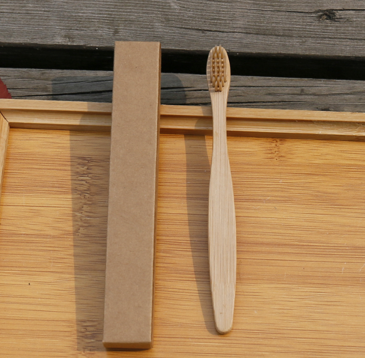 Brosse à dents écologique en fibres de bambou souple