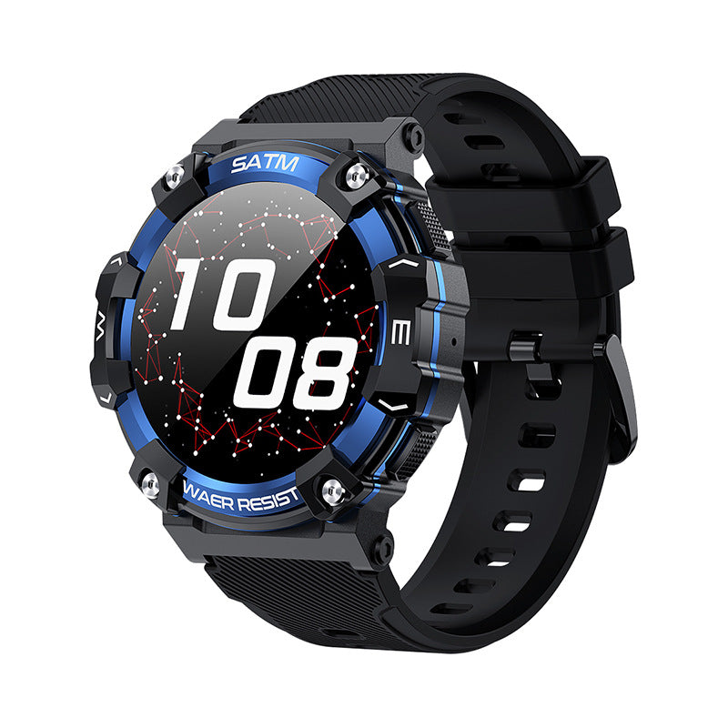 Montre intelligente multifonctionnelle avec détection de la fréquence cardiaque et suivi du sommeil pour hommes.