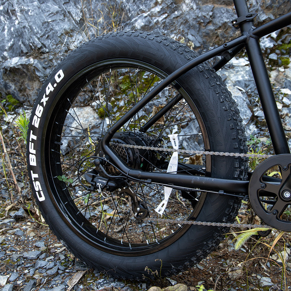 Vélo électrique Sivrock de 26 pouces avec de gros pneus, équipé d'un moteur de 1000W,