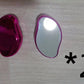 Rasoir en verre pour l'épilation et l'exfoliation, un outil pour enlever les poils.