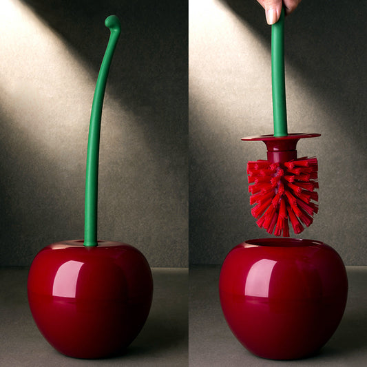 Brosse tête cerise de toilette.