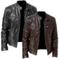 Veste en cuir PU, modèle ajusté et élégant.