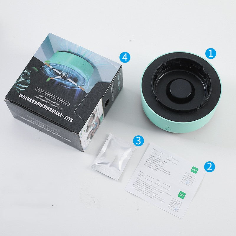 Cendrier purificateur d'air intelligent pour l'élimination efficace de la fumée.