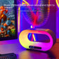 Chargeur sans fil Bluetooth avec petite lampe de nuit intégrée.