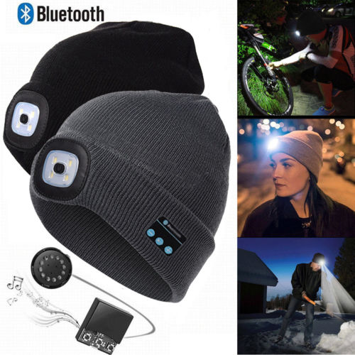 Chapeau Sans Fil Bluetooth LED.