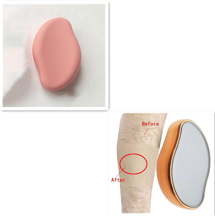 Rasoir en verre pour l'épilation et l'exfoliation, un outil pour enlever les poils.