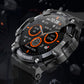 Montre intelligente multifonctionnelle avec détection de la fréquence cardiaque et suivi du sommeil pour hommes.