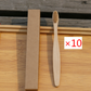 Brosse à dents écologique en fibres de bambou souple