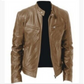 Veste en cuir PU, modèle ajusté et élégant.