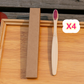 Brosse à dents écologique en fibres de bambou souple