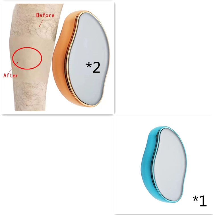 Rasoir en verre pour l'épilation et l'exfoliation, un outil pour enlever les poils.