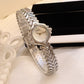 Magnifique montre à quartz pour femme dotée d'un bracelet en bambou.