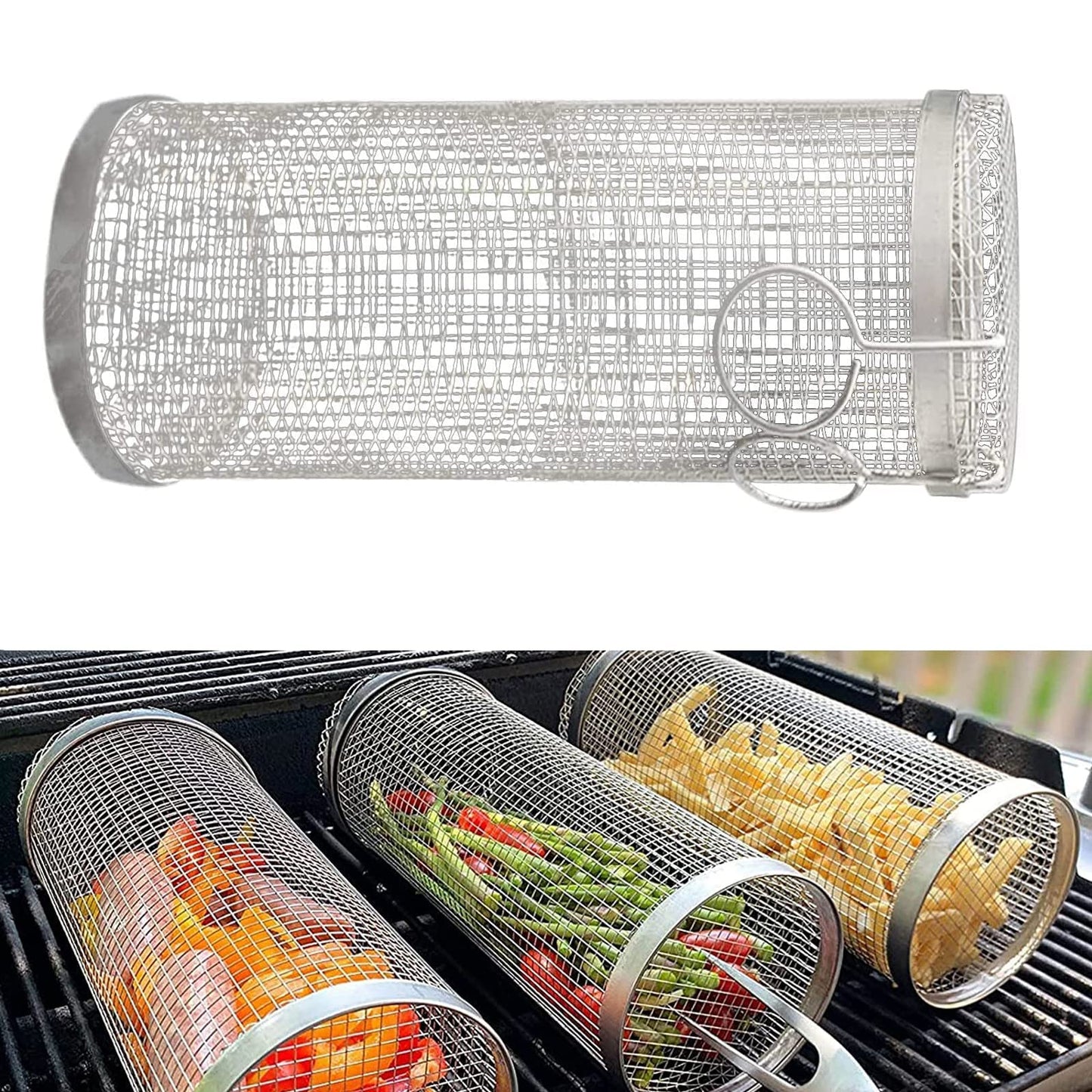 Filet de panier métallique pour barbecue