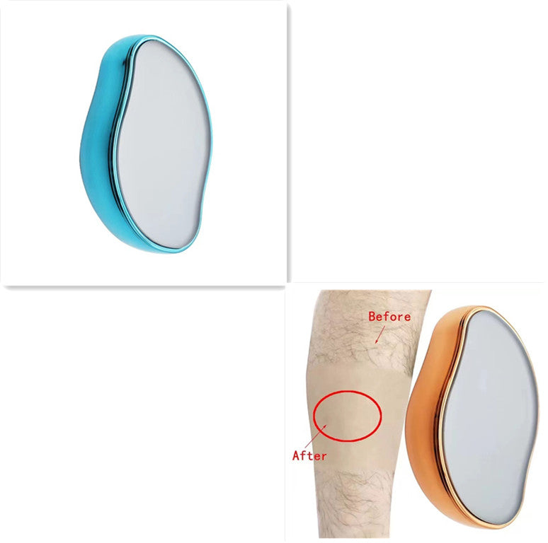 Rasoir en verre pour l'épilation et l'exfoliation, un outil pour enlever les poils.