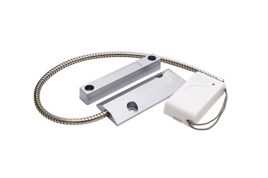 Détecteur de porte magnétique sans fil pour volet roulant, intelligent et adapté aux portes coulissantes.
