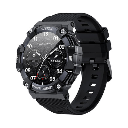 Montre intelligente multifonctionnelle avec détection de la fréquence cardiaque et suivi du sommeil pour hommes.