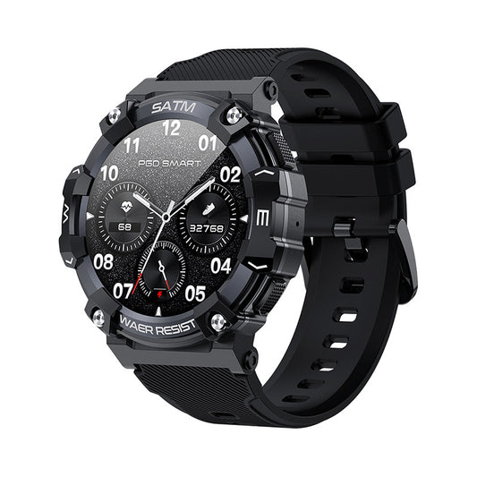 Montre intelligente multifonctionnelle avec détection de la fréquence cardiaque et suivi du sommeil pour hommes.