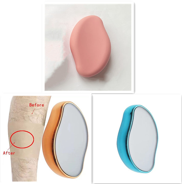 Rasoir en verre pour l'épilation et l'exfoliation, un outil pour enlever les poils.