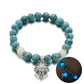 'Bracelet de Perle Lumineuse en Forme de Lotus Énergétique'
