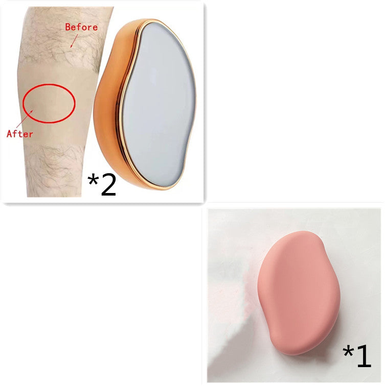 Rasoir en verre pour l'épilation et l'exfoliation, un outil pour enlever les poils.