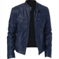 Veste en cuir PU, modèle ajusté et élégant.